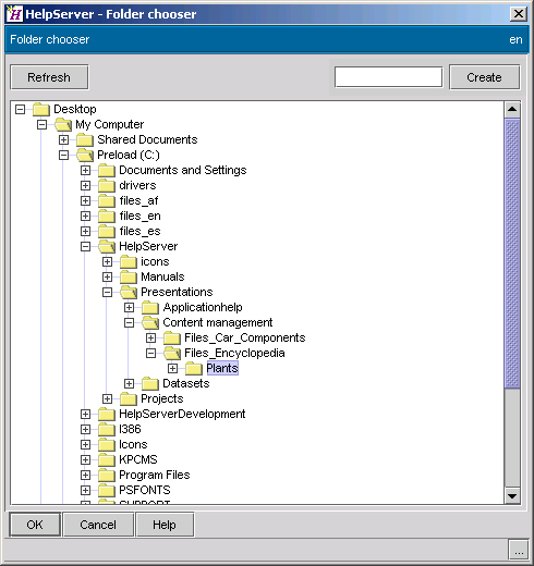 Authoring - Importing an entire folder tree with files