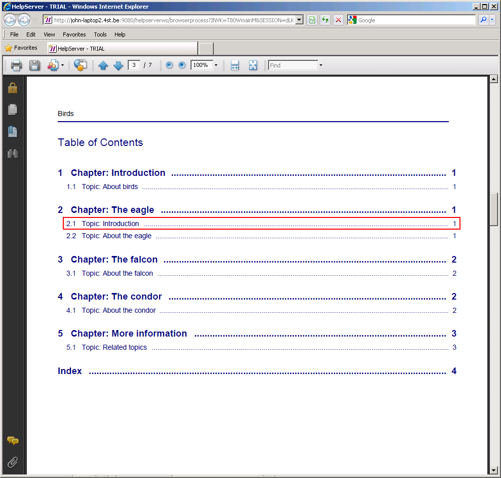 Authoring hiding topic headings